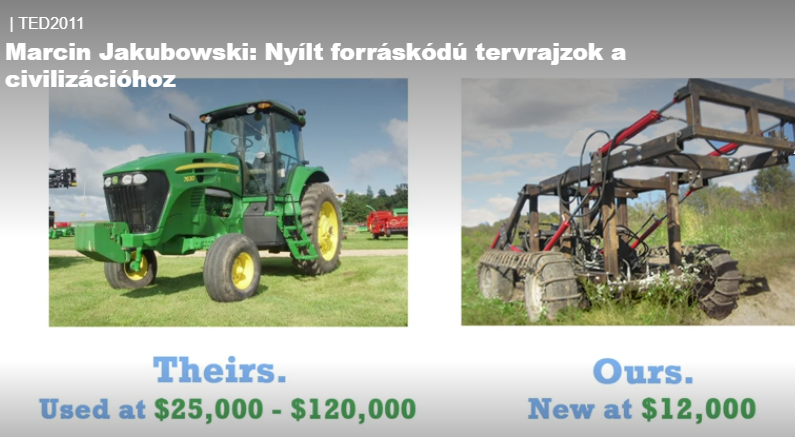 Nyílt forráskódú tervrajzok a civilizációhoz - TED-előadás