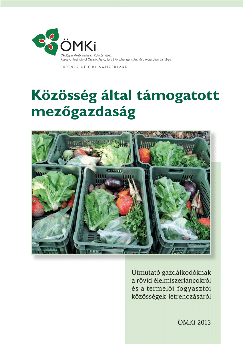 Réthy Katalin – Dezsény Zoltán: Közösség által támogatott mezőgazdaság